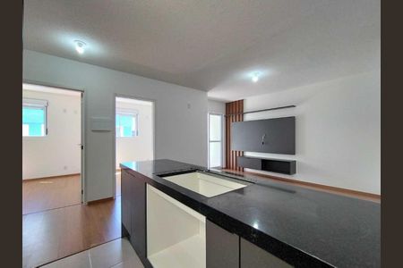 Cozinha de apartamento para alugar com 2 quartos, 55m² em Operário, Novo Hamburgo