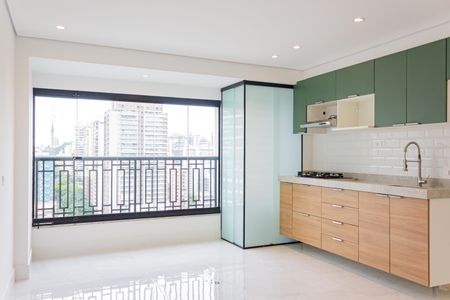 Sala/Cozinha de apartamento à venda com 1 quarto, 42m² em Perdizes, São Paulo