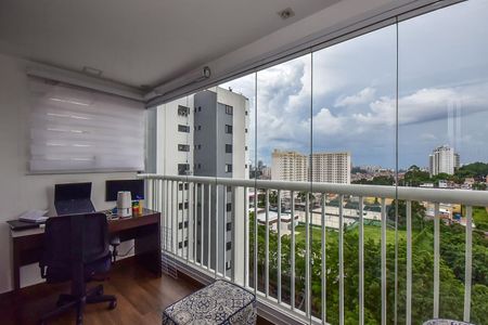 Varanda Sala  de apartamento para alugar com 2 quartos, 62m² em Fazenda Morumbi, São Paulo