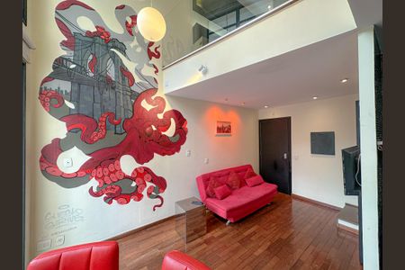 Sala/Cozinha de apartamento à venda com 1 quarto, 50m² em Pompeia, São Paulo