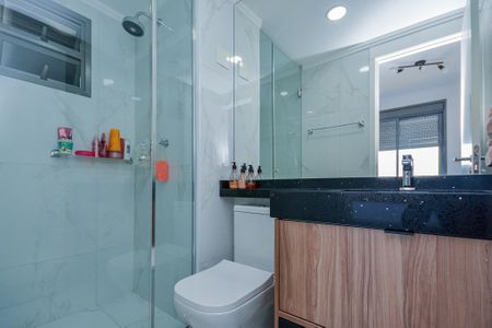 Apartamento para alugar com 58m², 2 quartos e 1 vaga Apartamento para alugar com 58m², 2 quartos e 1 vagaBanheiro da Suíte