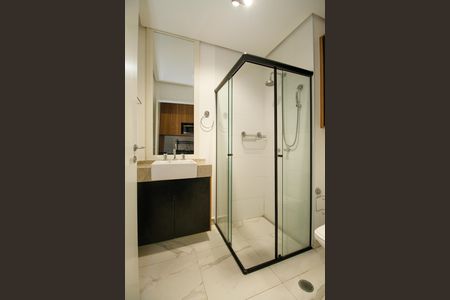 Studio para alugar com 24m², 1 quarto e sem vaga Studio para alugar com 24m², 1 quarto e sem vagaBanheiro social