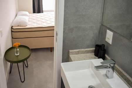 Studio para alugar com 27m², 1 quarto e sem vagaBanheiro Studio