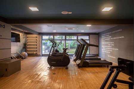 Studio para alugar com 36m², 1 quarto e 1 vaga Studio para alugar com 36m², 1 quarto e 1 vagaÁrea comum - Academia