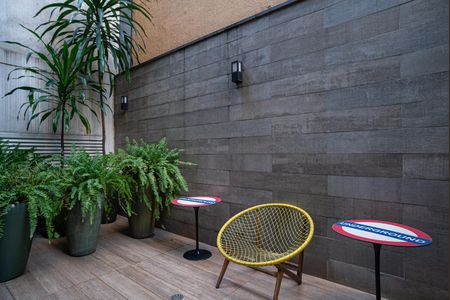 Studio para alugar com 36m², 1 quarto e 1 vaga Studio para alugar com 36m², 1 quarto e 1 vagaÁrea comum - Varanda da Lavanderia