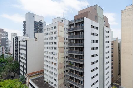 Studio para alugar com 36m², 1 quarto e 1 vaga Studio para alugar com 36m², 1 quarto e 1 vagaVista da Varanda do Studio