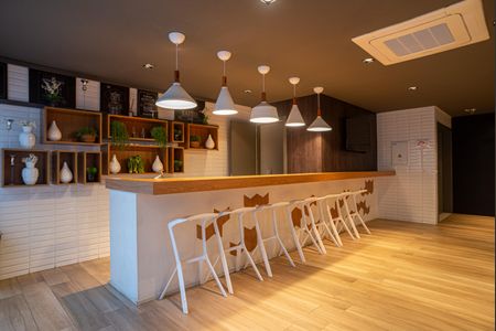 Studio para alugar com 36m², 1 quarto e 1 vaga Studio para alugar com 36m², 1 quarto e 1 vagaÁrea comum - Salão de festas