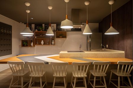 Studio para alugar com 36m², 1 quarto e 1 vaga Studio para alugar com 36m², 1 quarto e 1 vagaÁrea comum - Salão Gourmet