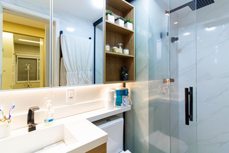 Apartamento à venda com 147m², 3 quartos e 4 vagasBanheiro da Suíte