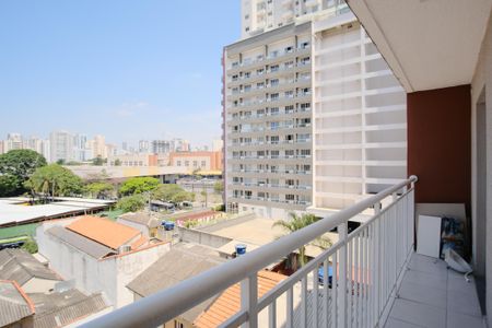 Apartamento à venda com 32m², 1 quarto e sem vagaVaranda da sala e do quarto