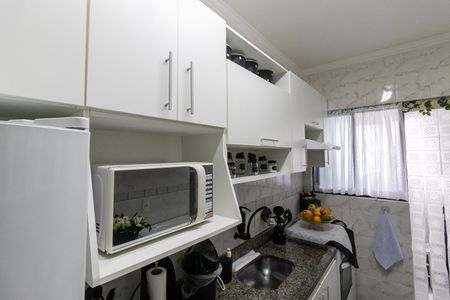 Cozinha de apartamento para alugar com 1 quarto, 50m² em Aviação, Praia Grande