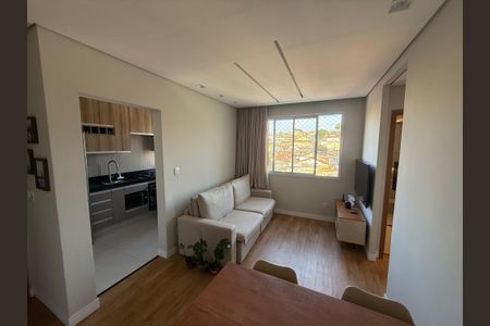 Sala  de apartamento à venda com 2 quartos, 50m² em Campo Alegre, Belo Horizonte
