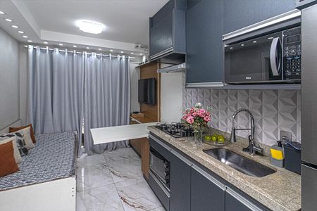 sala, cozinha e área de serviço compartilhadas_1 de apartamento para alugar com 1 quarto, 29m² em Sacoma, São Paulo