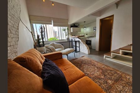 Apartamento para alugar com 55m², 1 quarto e 1 vaga Apartamento para alugar com 55m², 1 quarto e 1 vagaSala