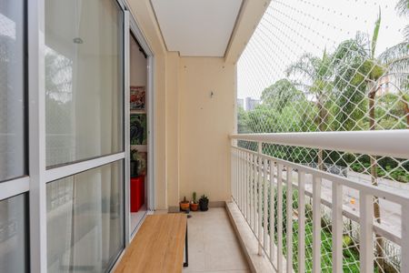 Varanda da Sala de apartamento à venda com 1 quarto, 35m² em Panamby, São Paulo