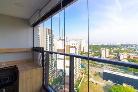 Varanda de kitnet/studio para alugar com 1 quarto, 27m² em Jardim das Acacias, São Paulo