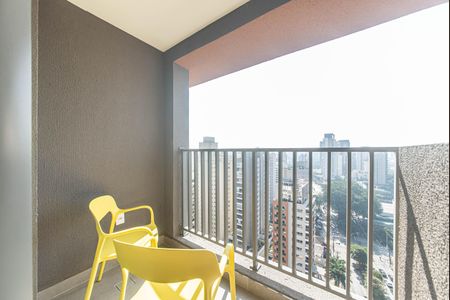 Studio à venda com 26m², 1 quarto e sem vagaVaranda