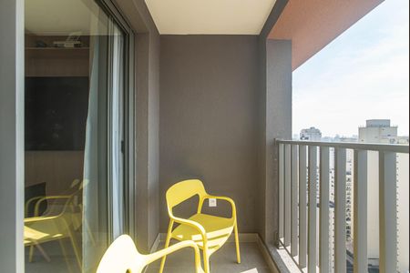 Varanda de kitnet/studio à venda com 1 quarto, 26m² em Cidade Monções, São Paulo