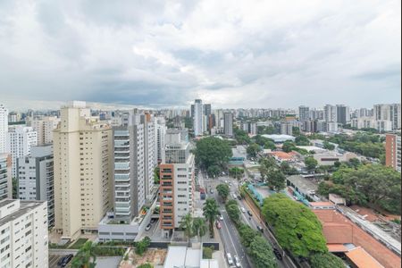Varanda - Vista de kitnet/studio à venda com 1 quarto, 28m² em Cidade Monções, São Paulo
