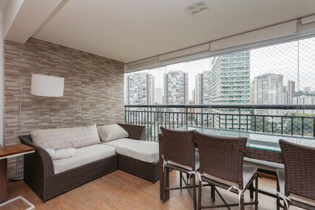 Varanda da Sala de apartamento para alugar com 3 quartos, 133m² em Parque Reboucas, São Paulo