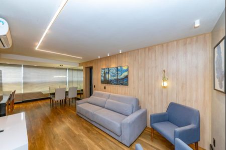 Sala de apartamento para alugar com 1 quarto, 58m² em Vila da Serra, Nova Lima