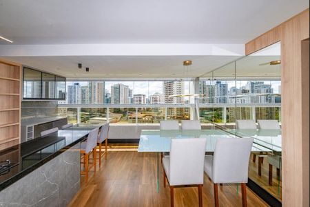 Sala de apartamento para alugar com 1 quarto, 58m² em Vila da Serra, Nova Lima