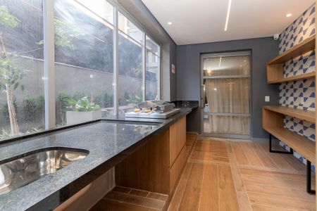 Studio à venda com 24m², 1 quarto e sem vagaChurrasqueira