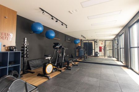 Apartamento para alugar com 36m², 1 quarto e sem vaga Apartamento para alugar com 36m², 1 quarto e sem vagaÁrea comum - Academia