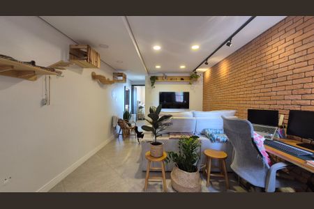 Sala  de apartamento à venda com 1 quarto, 61m² em Parque das Nações, Santo André