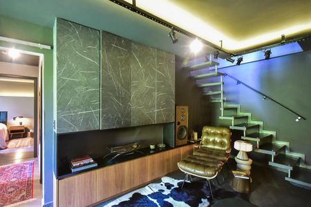 Apartamento para alugar com 120m², 1 quarto e 2 vagasSala