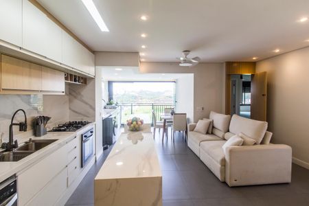 Sala  de apartamento à venda com 2 quartos, 75m² em Tamboré, Barueri