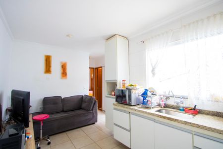 Sala/Cozinha de apartamento à venda com 2 quartos, 39m² em Jardim Las Vegas, Santo André