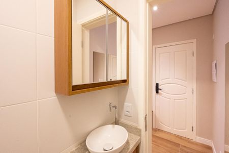 Studio para alugar com 29m², 1 quarto e sem vaga Studio para alugar com 29m², 1 quarto e sem vagaBanheiro Social