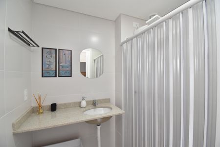 Studio para alugar com 27m², 1 quarto e sem vagaBanheiro do Studio