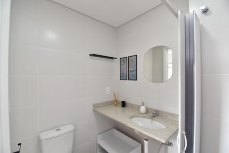 Studio para alugar com 27m², 1 quarto e sem vagaBanheiro do Studio