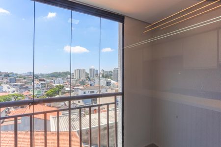 Varanda da sala  de apartamento à venda com 2 quartos, 50m² em Centro, Diadema