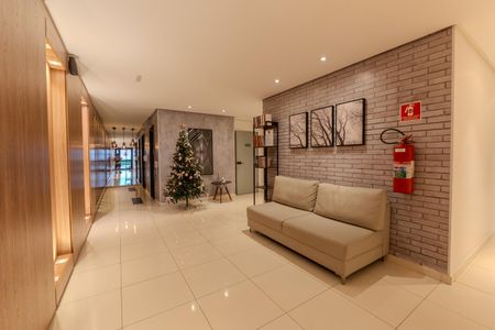 Studio para alugar com 38m², 1 quarto e sem vaga Studio para alugar com 38m², 1 quarto e sem vagaHall de entrada