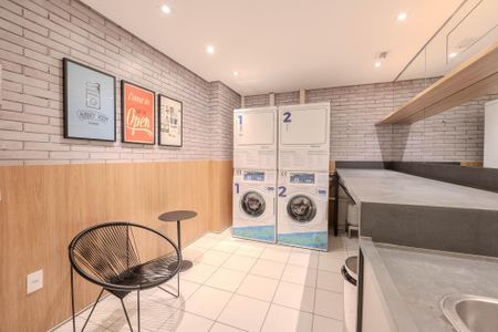 Studio para alugar com 38m², 1 quarto e sem vaga Studio para alugar com 38m², 1 quarto e sem vagaLavanderia