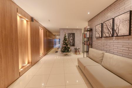 Studio para alugar com 38m², 1 quarto e sem vaga Studio para alugar com 38m², 1 quarto e sem vagaHall de entrada