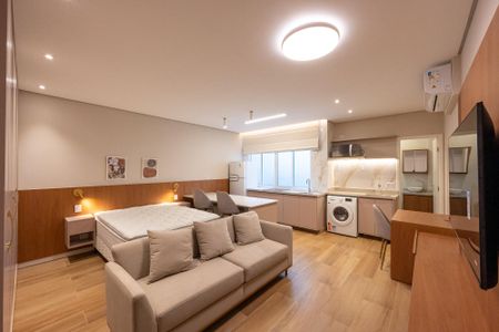 Sala/Quarto de kitnet/studio para alugar com 1 quarto, 29m² em Vila Clementino, São Paulo