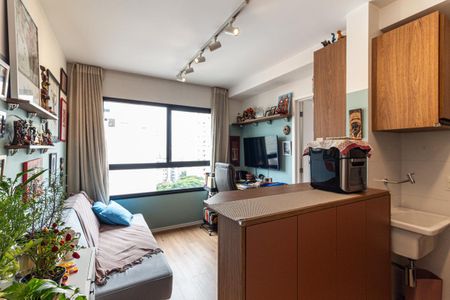 Sala de apartamento para alugar com 1 quarto, 27m² em Campos Elíseos, São Paulo