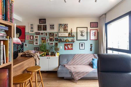 Sala de apartamento para alugar com 1 quarto, 27m² em Campos Elíseos, São Paulo