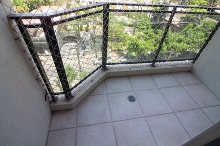 Varanda da Sala de apartamento à venda com 1 quarto, 52m² em Campo Belo, São Paulo