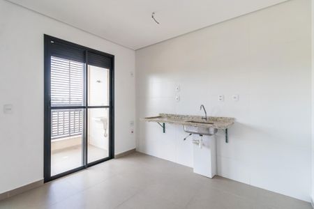 Cozinha de apartamento à venda com 1 quarto, 46m² em Empresarial 18 do Forte, Barueri