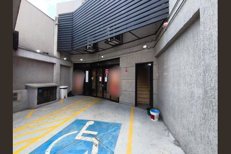 Studio para alugar com 28m², 1 quarto e sem vagaFachada + Plaquinha