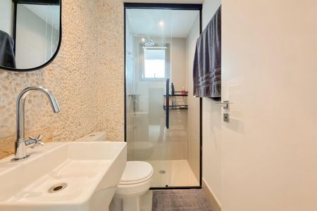 Studio para alugar com 38m², 1 quarto e sem vaga Studio para alugar com 38m², 1 quarto e sem vagaBanheiro