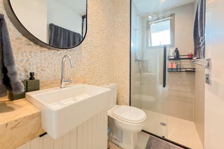 Studio para alugar com 38m², 1 quarto e sem vaga Studio para alugar com 38m², 1 quarto e sem vagaBanheiro