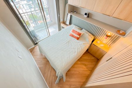 Studio para alugar com 38m², 1 quarto e sem vaga Studio para alugar com 38m², 1 quarto e sem vagaQuarto