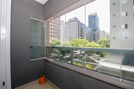 Varanda de kitnet/studio à venda com 1 quarto, 23m² em Jardim Paulista, São Paulo
