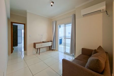 Sala de apartamento para alugar com 1 quarto, 59m² em Canto do Forte, Praia Grande